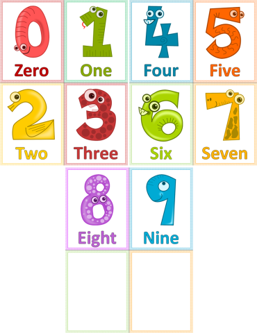Numbers Cards 0-9 | Product | Schools Tools