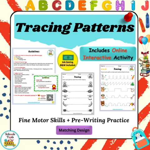 Tracing Pattenrs Activity Pack product image