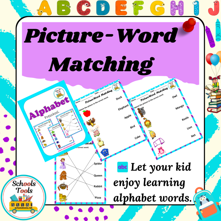 Picture-Word Matching | Product | Schools Tools