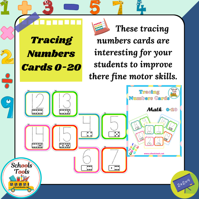 Tracing Numbers Cards 0-20 product image