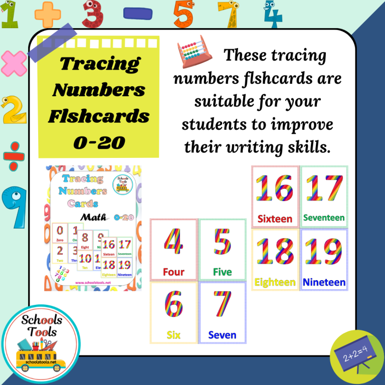 Numbers Flashcards 0-20 product image