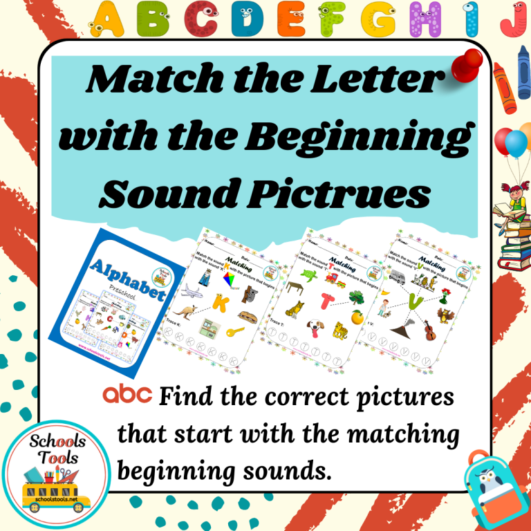 Match the Letter with the Beginning Sound Pictures J-R product image